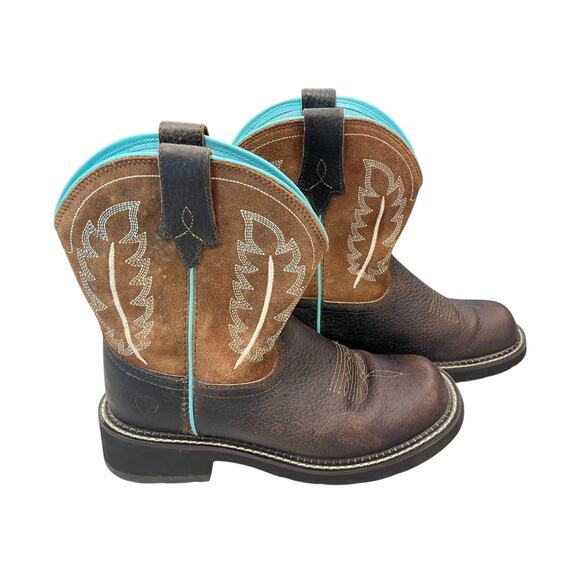 Ariat Women’s Fatbaby Heritage Feather II Western Boot Womens 8B - Picture 1 of 13
